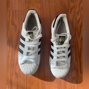 Adidas Classic Superstar White and Black Sneakers